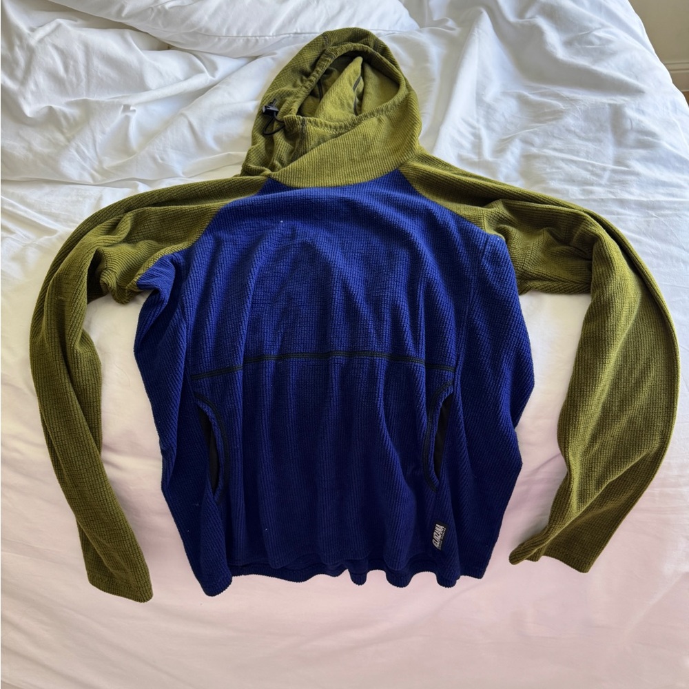 Melanzana men’s L micro grid hoodie